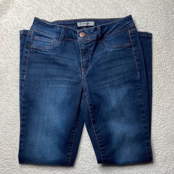 Refuge Jeans Denim Stretch Dark wash Size 4 - Picture 3 of 8